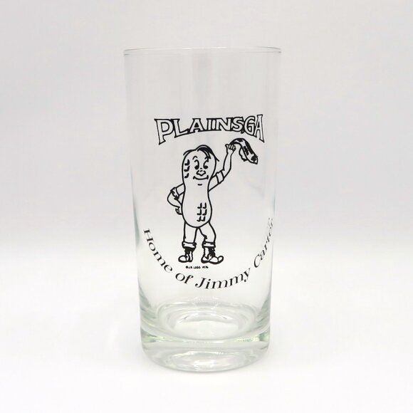 Vintage 1976 Jimmy Carter Plains Georgia Peanut Man Character Drinking Glass - Picture 5 of 5